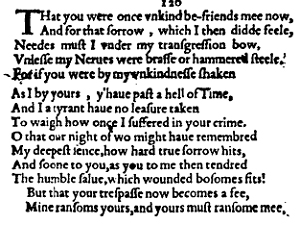 Sonnet 120 &ndash; 1609 Quarto
