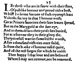 Sonnet 25 &ndash; 1609 Quarto