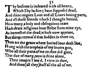 Sonnet 31 &ndash; 1609 Quarto