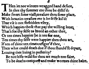Sonnet 6 &ndash; 1609 Quarto