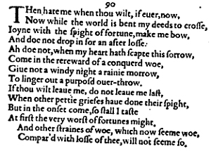 Sonnet 90 &ndash; 1609 Quarto